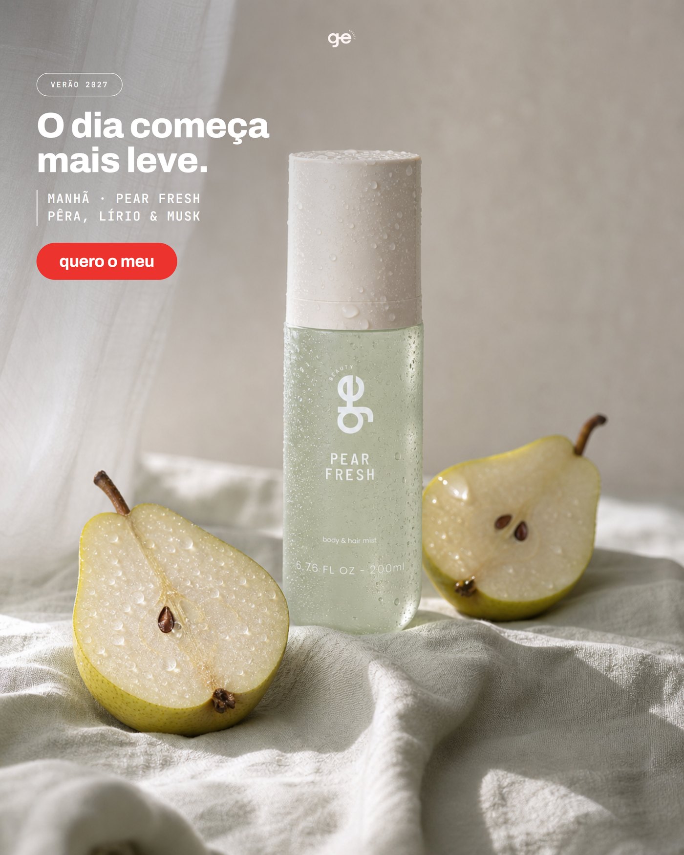 Pear Fresh — anúncio de manhã, O dia começa mais leve