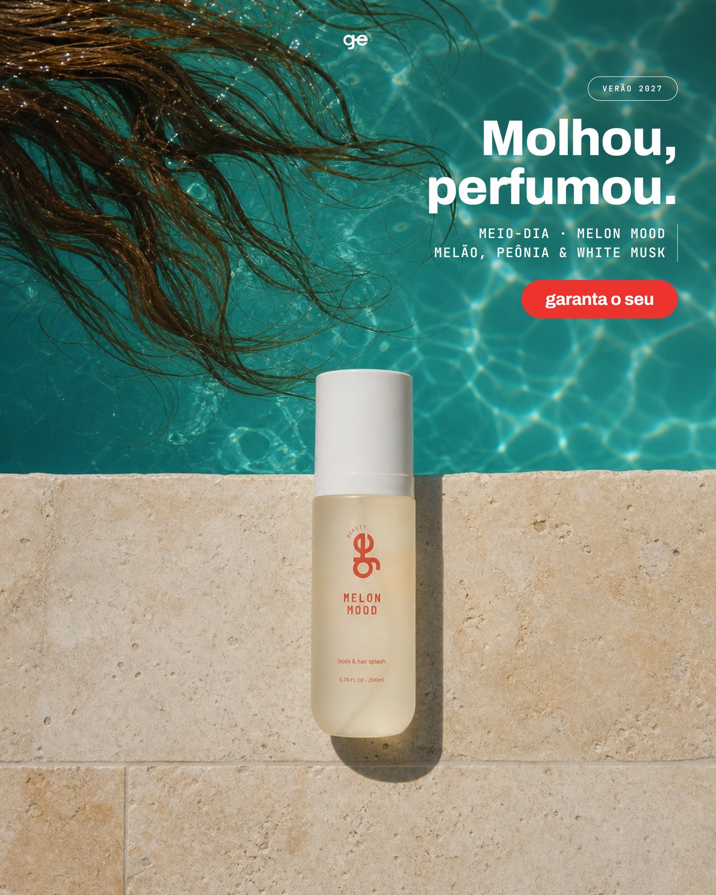 Piscina vista de cima — Molhou, perfumou, Melon Mood