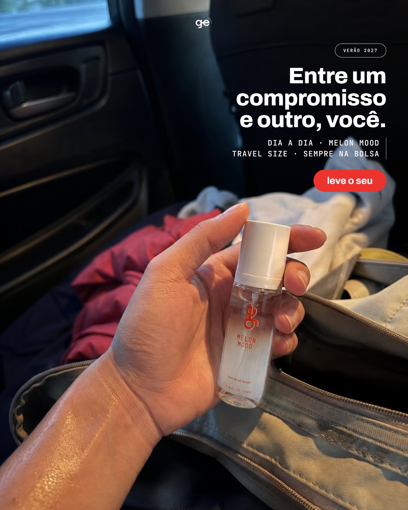 No carro entre compromissos — Entre um compromisso e outro, você, Melon Mood travel